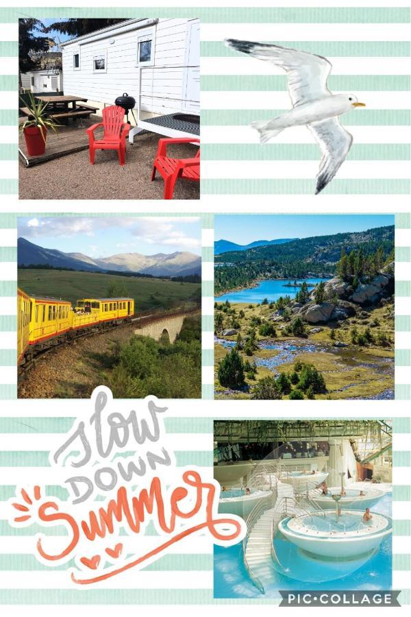 Mobil Home Dans Camping Saillagouse Zewnętrze zdjęcie
